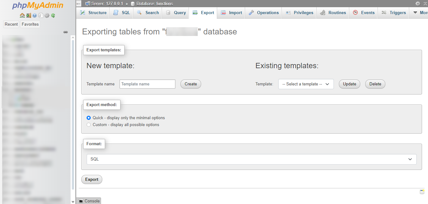 How to import and export MySQL database in XAMPP, WAMP, cPanel and DirectAdmin